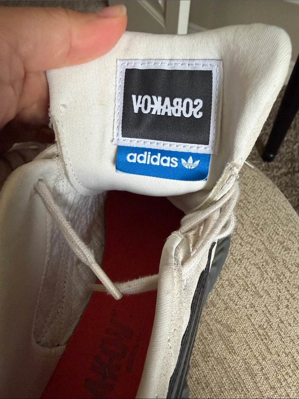 adidas Sobakov Off White Core Black Raw Amber
